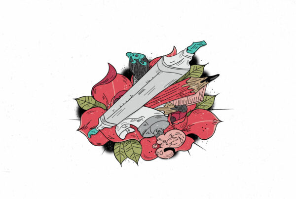 art supply illustration